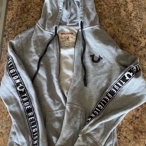 This is a true Religion zip up hoodie size medium.